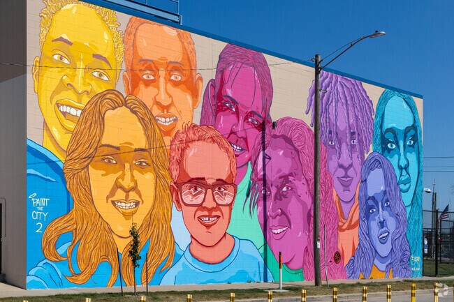 The mural at the Boys & Girls Club was painted by local Valley Fair students in 2023.