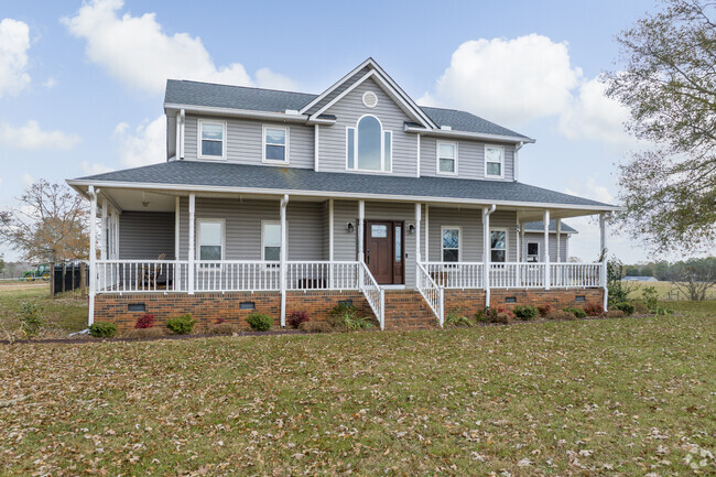 Many Princeton homes offer ample outdoor space like this home's wrap around porch.
