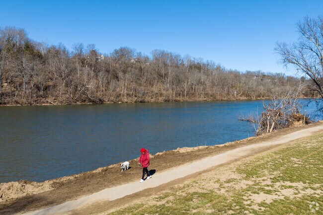 Radford locals can take a stroll along the New River at Bisset Park.