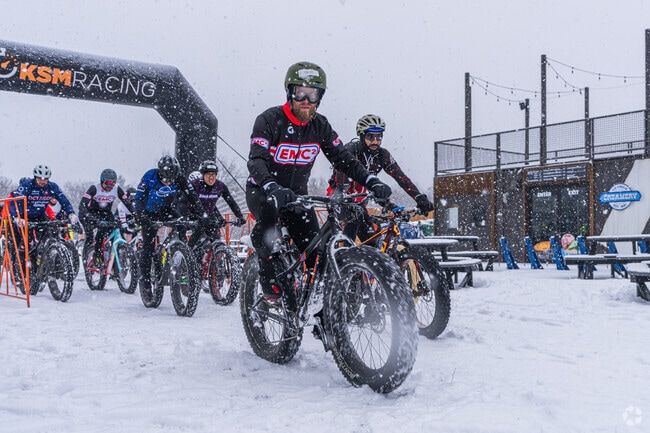 The Fat Tire Race is hosted at the Forge Lemont Quarries near Willow Springs every January.