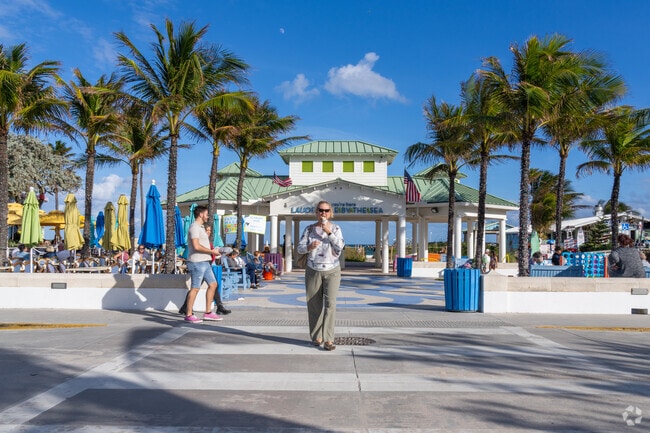 Enjoy a scoop of gelato while taking a walk at Lauderdale-by-the-Sea.