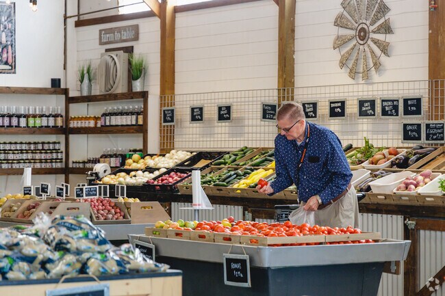 For fresh locally grown produce, the Palombo Farms Market is a local favorite in River Run.
