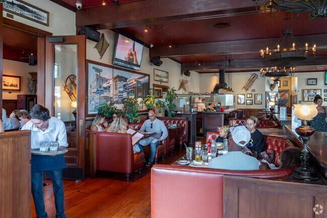 The Meadows is ten minutes from Bar of America, a classic bar restaurant in Downtown Truckee.