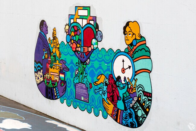 Some of the amazing artwork that adjourns the walls of IS 313.