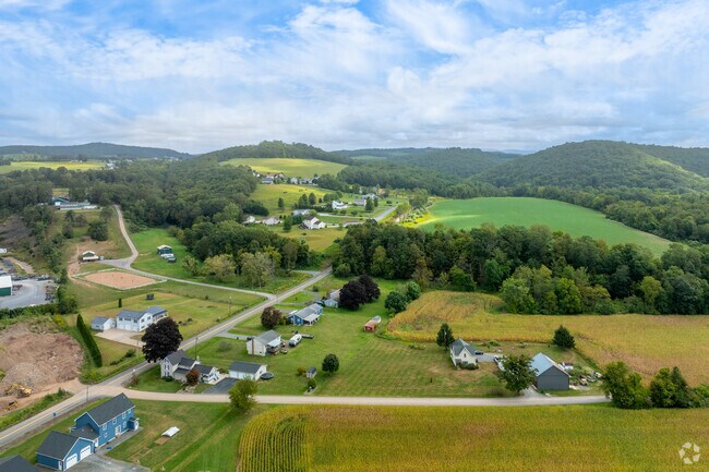 Quiet roads along acres of farmland characterize much of Wolf’s landscape.