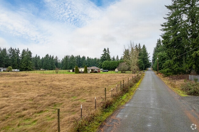 Rainier’s rural roads lead to properties with large lots and serene surroundings.