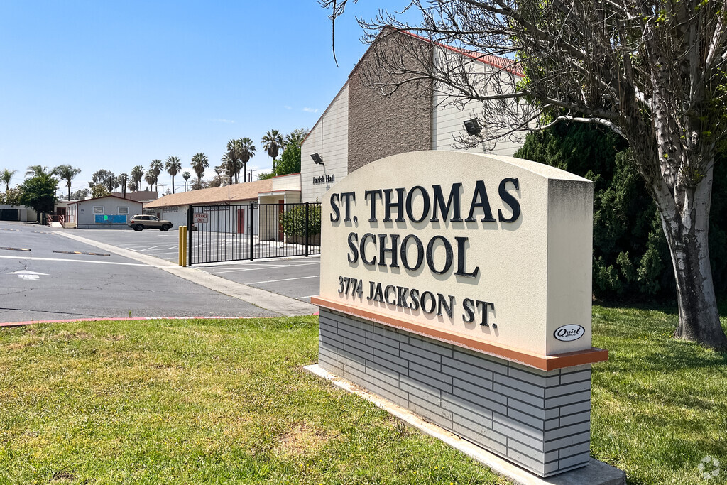 Saint Thomas School is a private faith-based institution in Riverside's Arlington neighborhood.