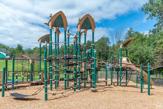 Students and residents enjoy a playground at Tri-Valley Elementary Schoo.