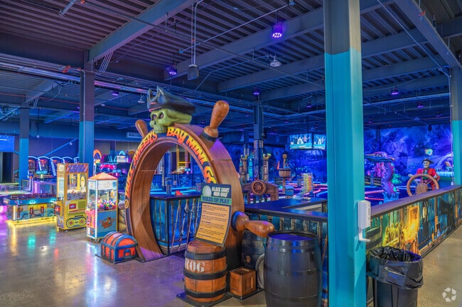 ELEV8 features Tampa’s only black light mini golf alongside arcade games.