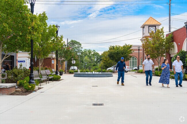 Fairplay residents can enjoy strolls through Douglasville's O'Neal Plaza.