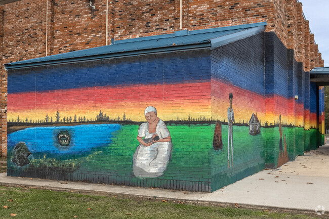 Local artists of Mills North are commissioned to transform community centers into works of art.