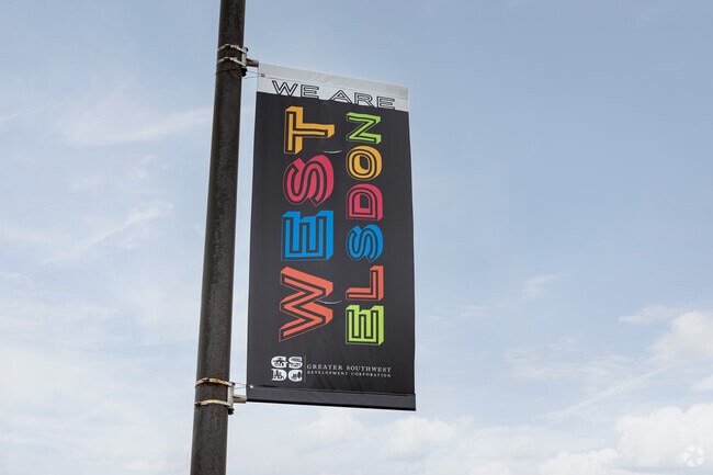 West Elsdon is an urban neighborhood with beautiful greens spaces.