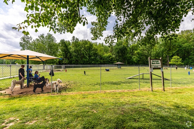 residents can take their dog to the nearby Heritage Bark Park