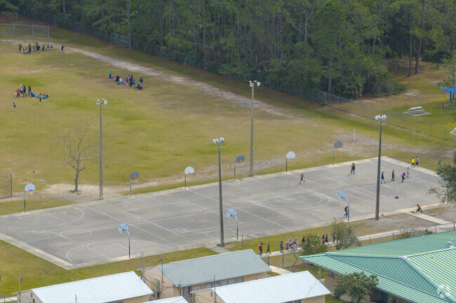 Students at Horizon Elementary can make use of the many basketball courts.