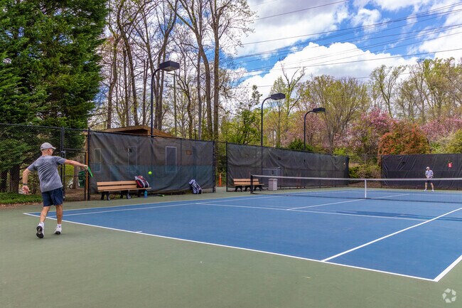 Enjoy a friendly game of Tennis with your buddies at Poplar Heights Recreation in Pimmit Hills.