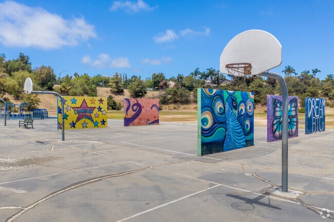 The playground at Carrillo Elementary School is full of inspiring artwork.