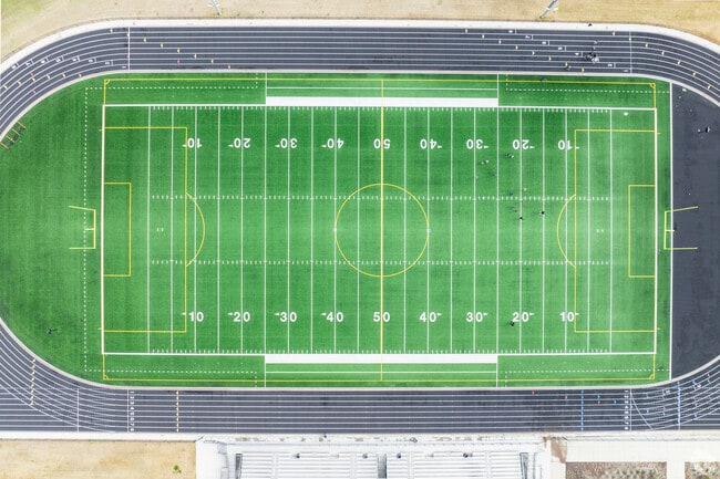 The new track and field at McAnally Middle School supports a variety of sports and activities.