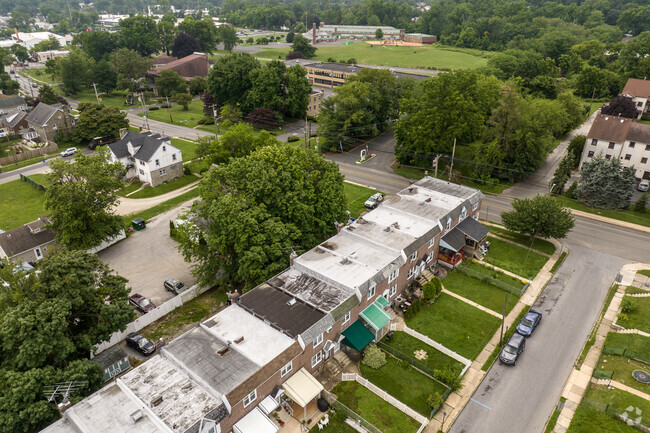 St Eugene Elementary School is set among brick rowhomes in Primos.