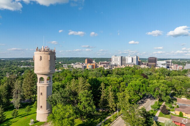 St Marys Park is known for its historical water tower.