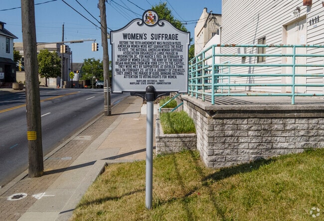 In 1913 leaders of the Suffrage Movement met in Overlea  before marching to Washington DC.