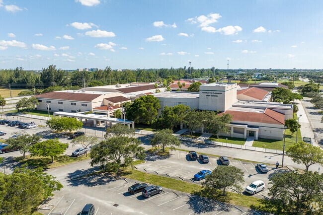 Pembroke Pines students in grades 9-12 may attend Charles W Flanagan High School.