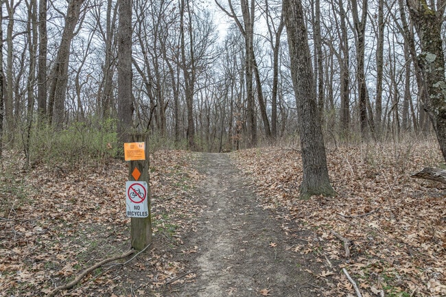 Explore the wilderness on the trails at Kankakee River State Park in nearby Wilmington.