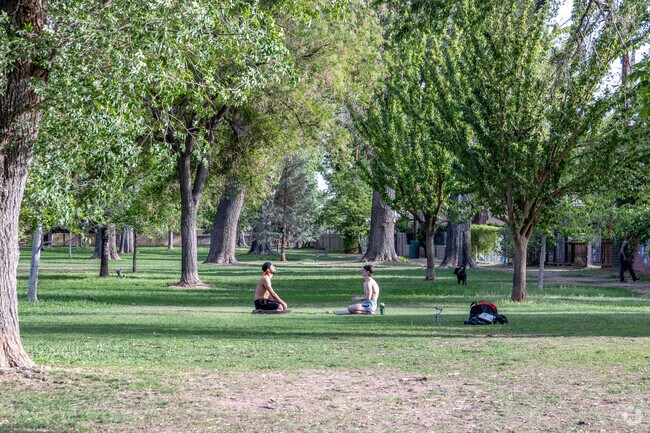 The nearby McDuffie Park has large green spaces and is enjoyed by many Pueblo Alto residents.