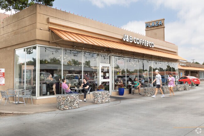 Enjoy a fresh cup of your favorite drink at Tech Terrace in Lubbock.