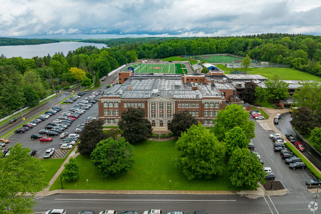 Cazenovia Middle School and High School are in the same building.