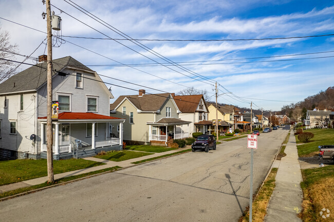 The homes go on and on down the streets of West Newton.