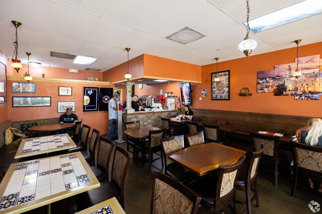 Stop by for some amazing Greek food at the Heart of Jerusalem near Garden of the Gods.