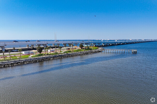 Wayside Park has a turn around under the bridge and lots of green space.