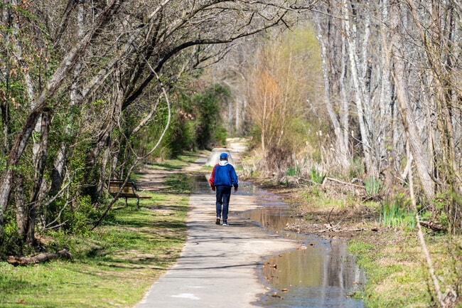 Sandy Creek Park is located in the South Square neighborhood in Durham, NC.