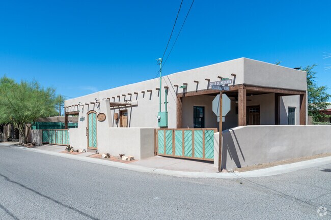 Mesilla's charm includes Pueblo Revival-style homes.