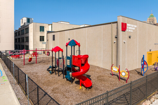 Kids will enjoy playing for hours outside on University Prep Elementary School's playground.