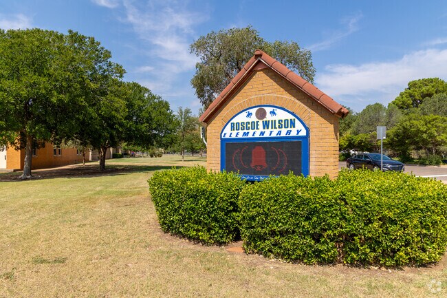There are many available schools in Lubbock including Roscoe Wilson Elementary.