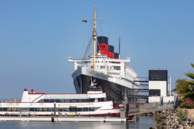 Queen Mary is one of the many attractions in Long Beach near Wilmington.