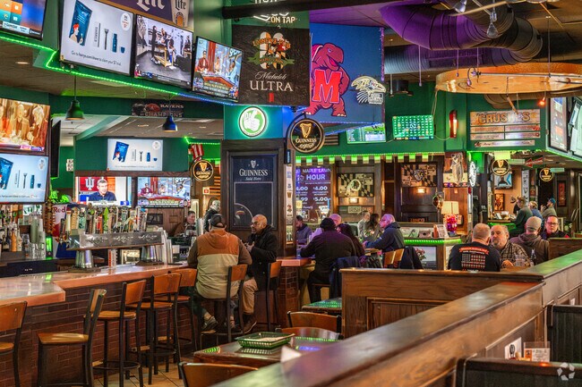 Looney's in Market Place Maple Lawn is a great spot for Scaggsville locals to catch up with friends after work.