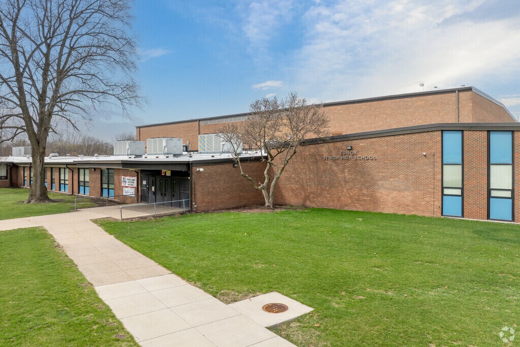 Thomas A. Edison Junior/Senior Public Middle & High School entrance.