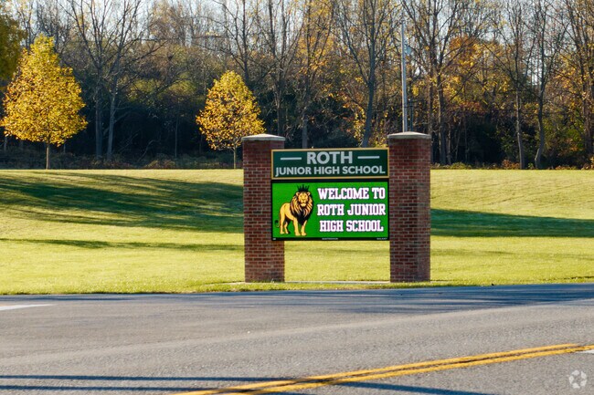 Roth Junior High School in Henrietta serves grades 7 to 9 and is rated A-minus.