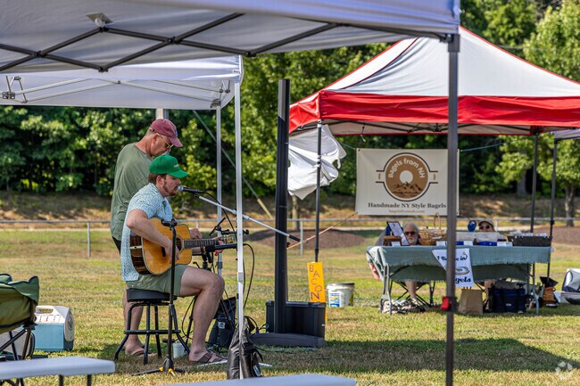 Enjoy some live music at the Tilton Farmers Market.
