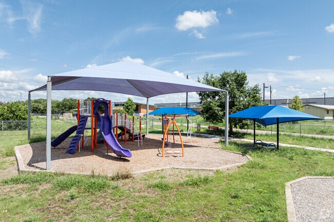 Students will enjoy the covered play scapes at Rodriguez Elementary School.
