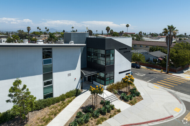 Modern Architecture design of San Diego Global Vision Academy.