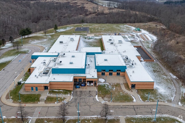 State testing shows 57% of Trinity South Elementary are proficient in math.