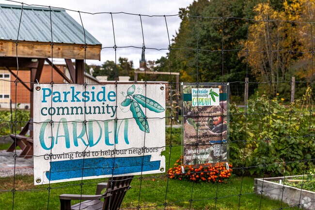 The Parkside Community Garden is located on the north end of Picataquog.
