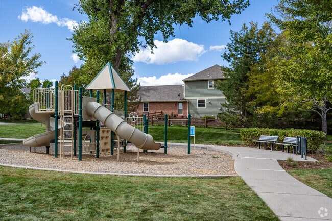 Aspen Creek Park has a playground for locals to enjoy.