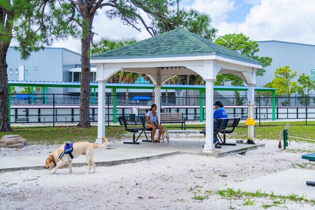 Play with your furry friend at the Dog Park at Holiday Park near Harbor Beach.