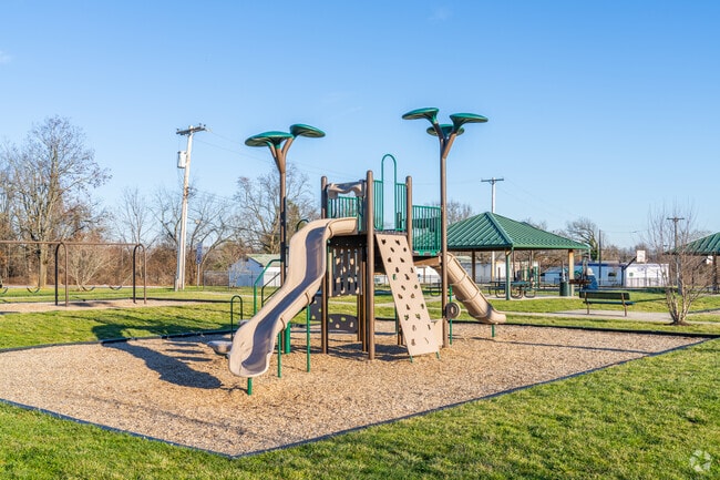 Charlestown Township Park features a playground that’s a favorite for local families.