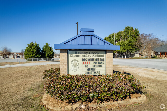 Sign for Brushy Creek Elementary School