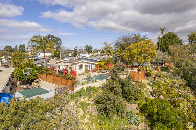 Bay Ho Neighborhood Residential Area with lots of trees and hilly neighborhoods.